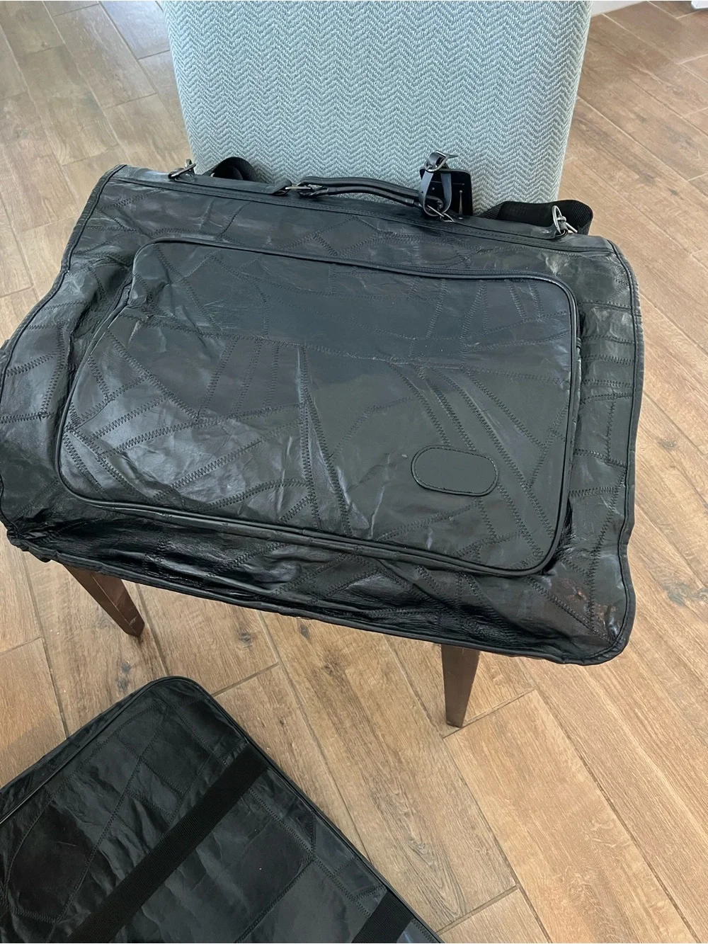 Eel Skin Black Travel/Overnight Bag - Classic Carry